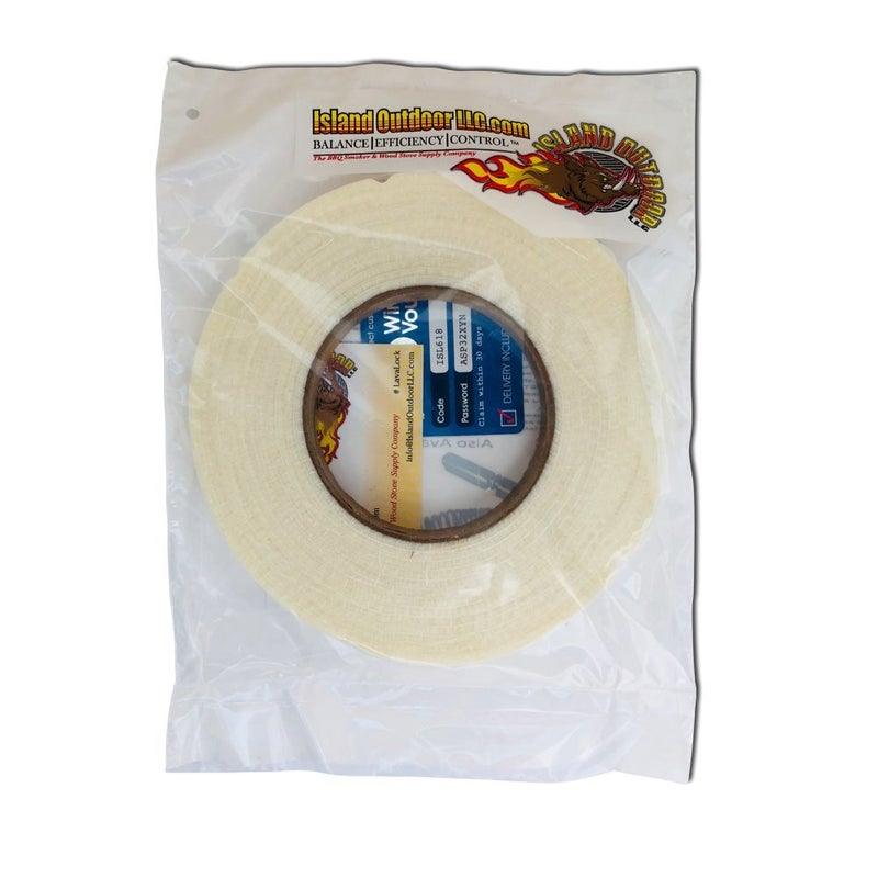 LAVALOCK 1/2" x 1/8" Nomex Grilling High Temp BBQ smoker gasket, white self stick - Image 2